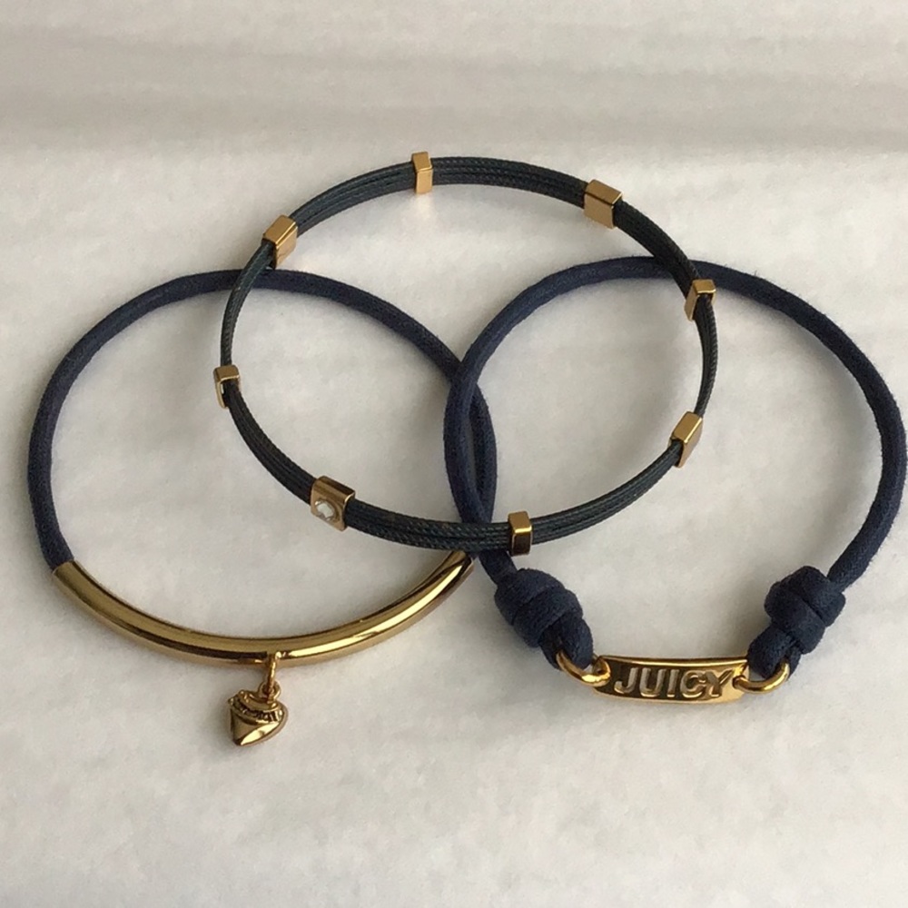 Juicy Couture Navy Bracelet Set of 3